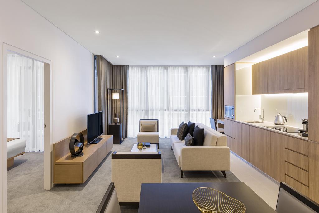 Skye Hotel Suites Parramatta Exterior photo A typical apartment interior