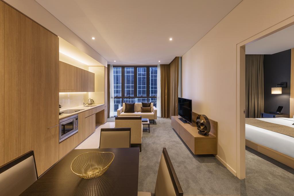 Skye Hotel Suites Parramatta Exterior photo A typical apartment interior