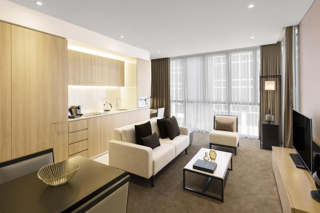Skye Hotel Suites Parramatta Exterior photo Interior of a serviced apartment in London