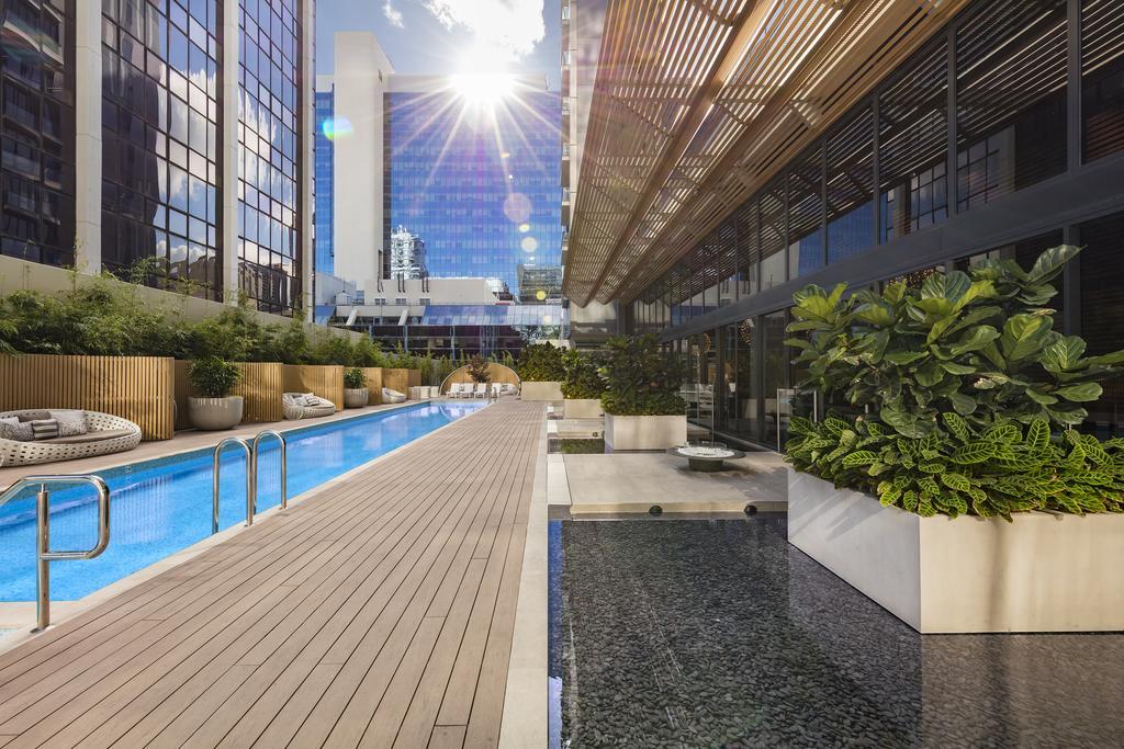 Skye Hotel Suites Parramatta Exterior photo The pool at the rooftop of the hotel