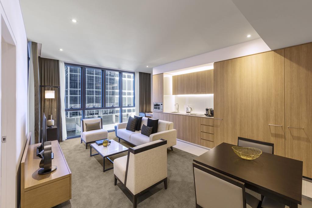 Skye Hotel Suites Parramatta Exterior photo The interior of a typical apartment
