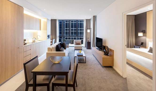 Skye Hotel Suites Parramatta Room photo A typical apartment